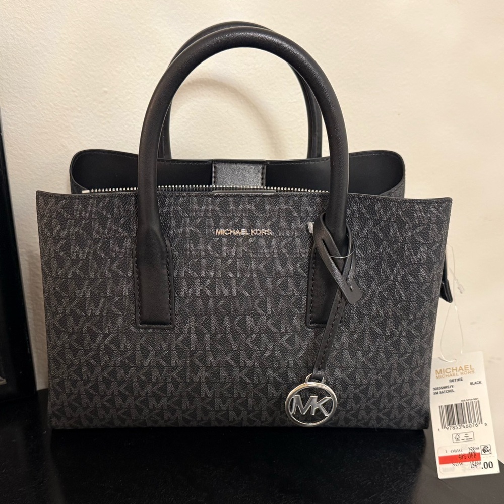 Michael Kors Charcoal and Black Tote